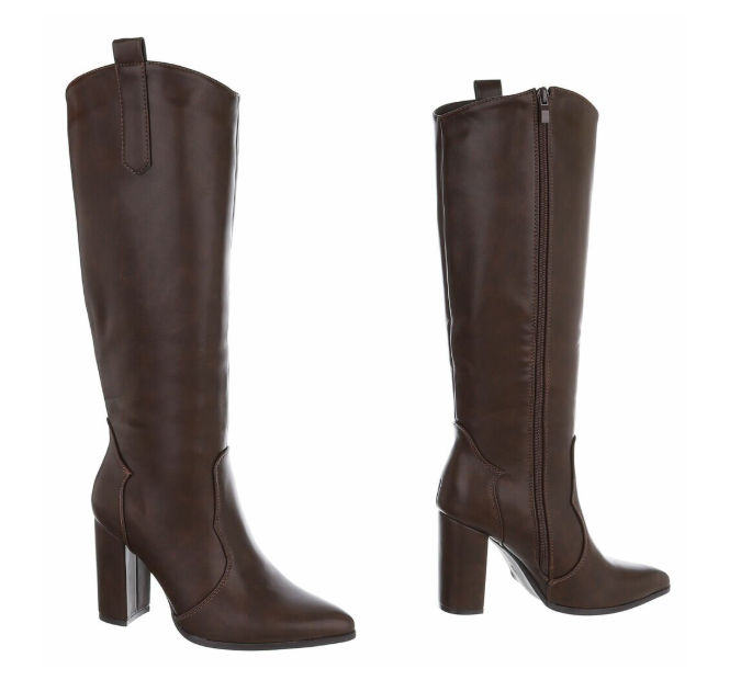 Bottes Hautes en Cuir Premium