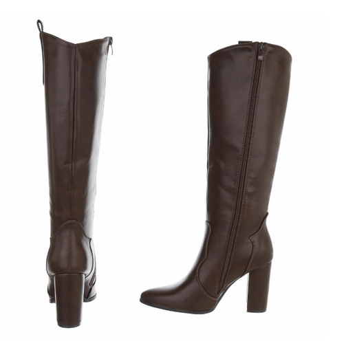 Bottes Hautes en Cuir Premium